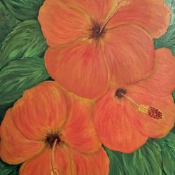 Orange Hibiscus From The Gladis Habana Collection