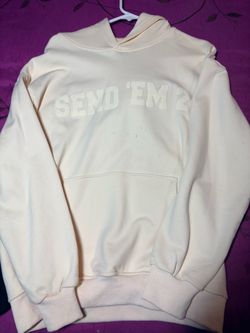 Send Em 2 Heaven Arc Logo Hoodie Cream Size XS