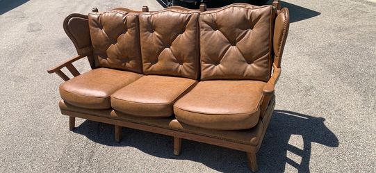 Vintage old hickory furniture company western style couch