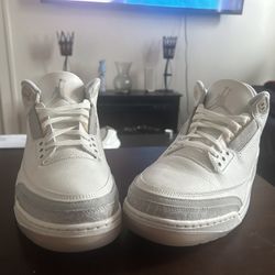 Size 12 Ivory Jordan 3s.   