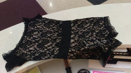 Black lace romper
