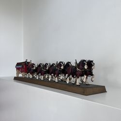 BUDWEISER CART WITH (8) BREYER CLYDESDALES 