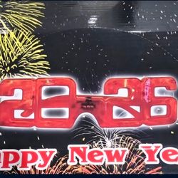 Light up 2026 Year party glasses and Hats. 