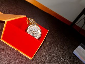 Gold-Tone Crystal Chronograph Watch (bulova)