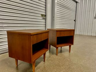 Vintage walnut nightstands