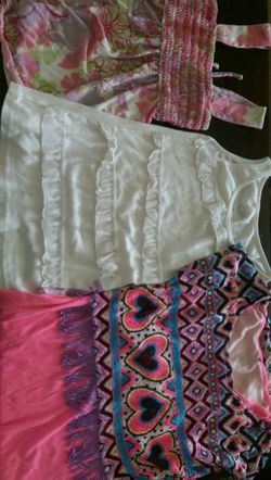 Justice shirts girl M