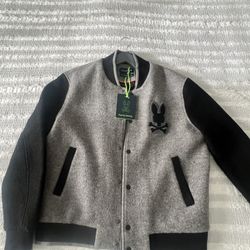 Psycho Bunny Tom Wool Bomber Jacket 