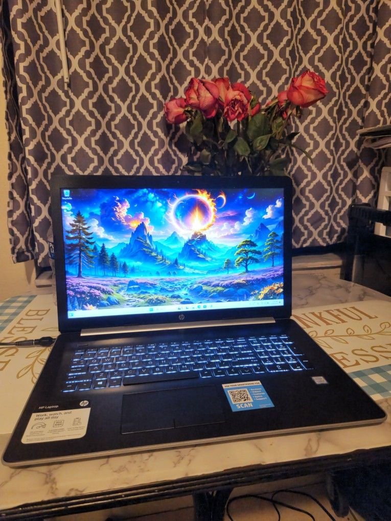 HP Pavilion 17.3" Laptop 😲 32GB system memory Quad i5 500GB SSD