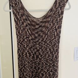 Animal Print Summer Crochet Vest