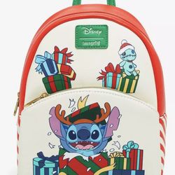 Loungefly Disney Lilo & Stitch Holiday Mini Backpack