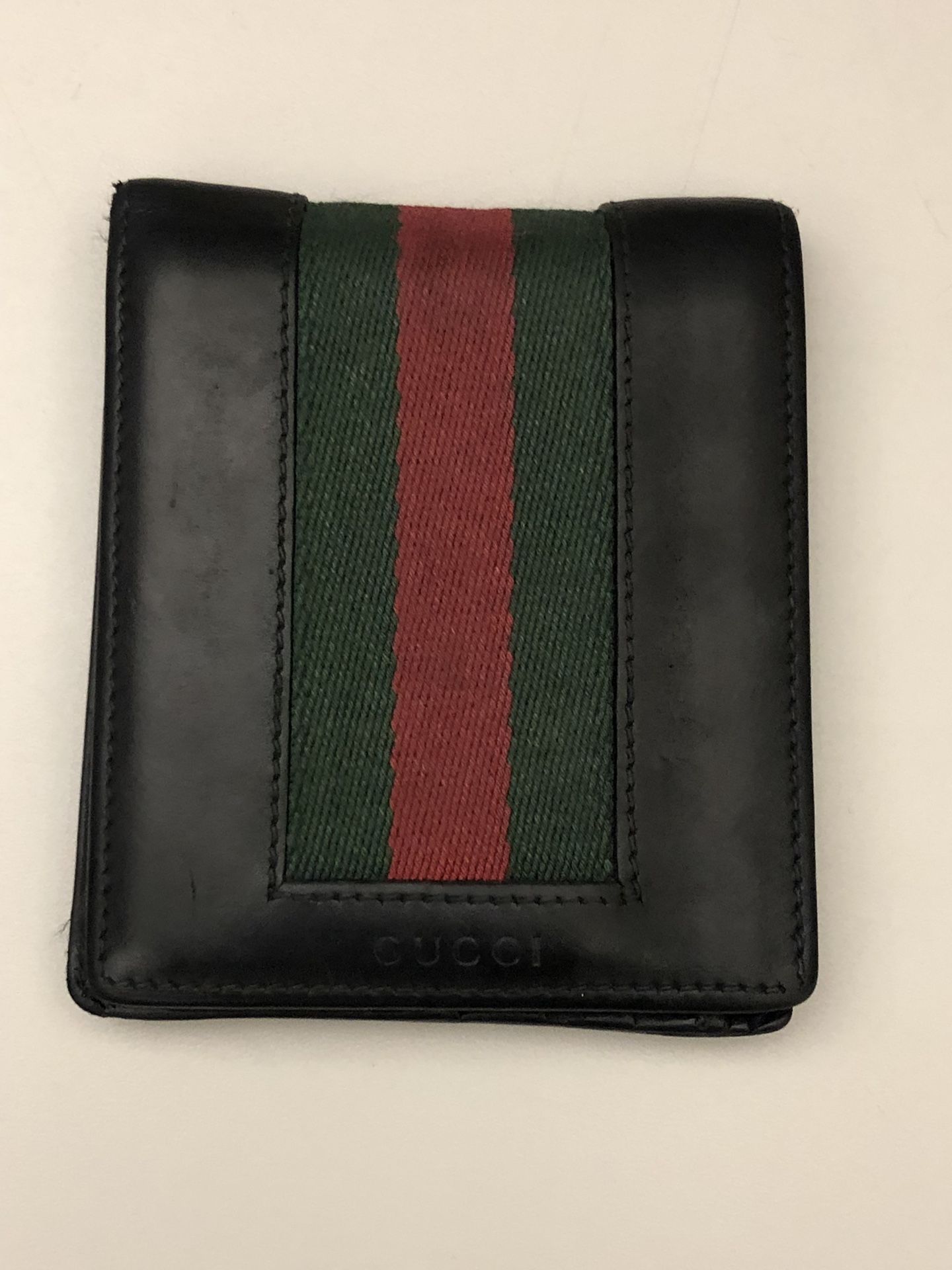 Gucci Web Leather Bi-Fold Wallet