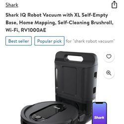 Shark IQ XL Robot Vacuum Self Empty Self Clean 