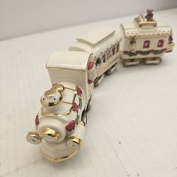 Holiday Express Collection 3-Piece Christmas Train – Decorative Locomotive + 2 Cars Display set