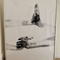 framed poster "Magnetism" by Agnes Cecile - hands