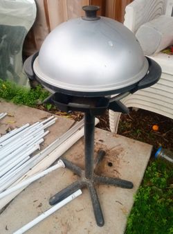 George Foreman 15-Serving Indoor/Outdoor Electric Grill, Silver