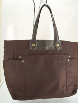Marc Jacobs preppy brown nylon bag .