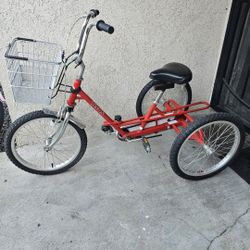 FOR SALE $100 *(DELIVERY $10)
I HAVE A 3 WHEEL TRICYCLE (KIDS OR ADULTS) FOLDABLE LIGHTWEIGHT *(GOOD CONDITION)* READY TO RIDE! 