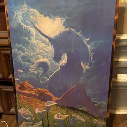 Greg hilderbrandt ‘Angel Of The Gods’ 1980 On Wood