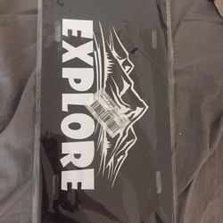 Explore License Plate 