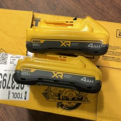 New DeWalt XR Batteries 