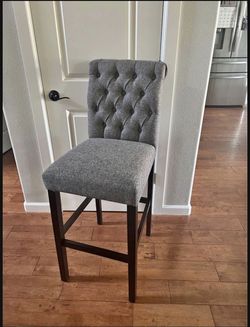 2 brand new gray ashley furniture bar stools