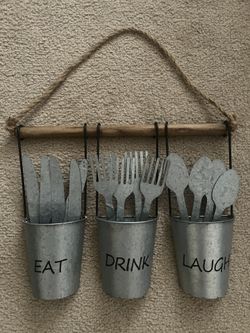 Bee & Willow Eat, Drink, Laugh Sign