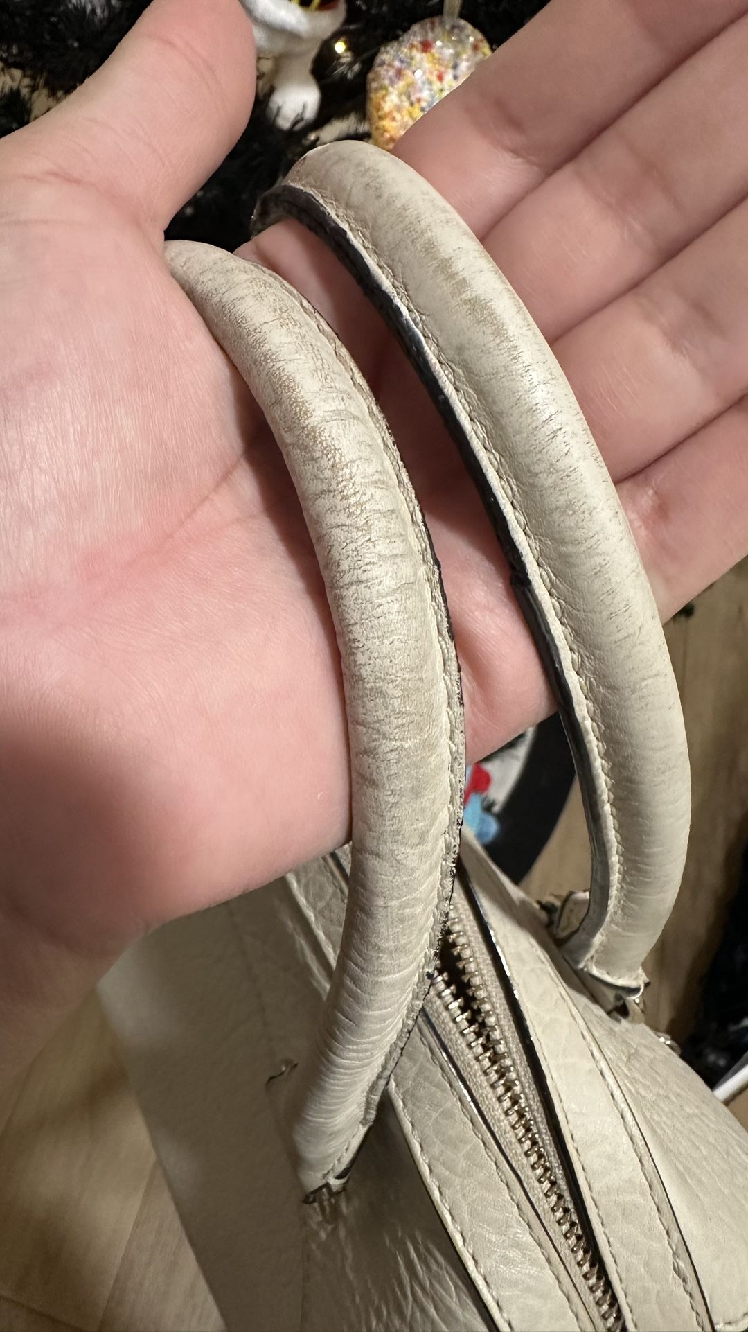 Kate Spade Looloo Perri Lane Bubbles Light Beige Luxury Leather Crossbody Purse