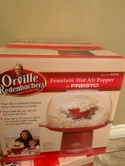 Fountain hot air popper