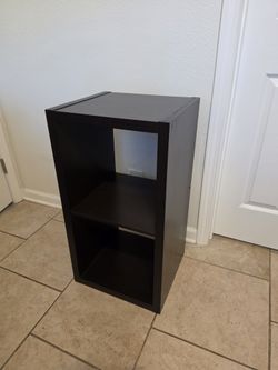 2-Cube Shelf / Cubby Storage Unit – IKEA KALLAX, Black-Brown