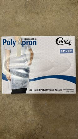 Brand New Box Of Poly Apron Disposable Plastic Safety Gear 