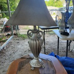 Sale Silver Lamp Table And Round Table