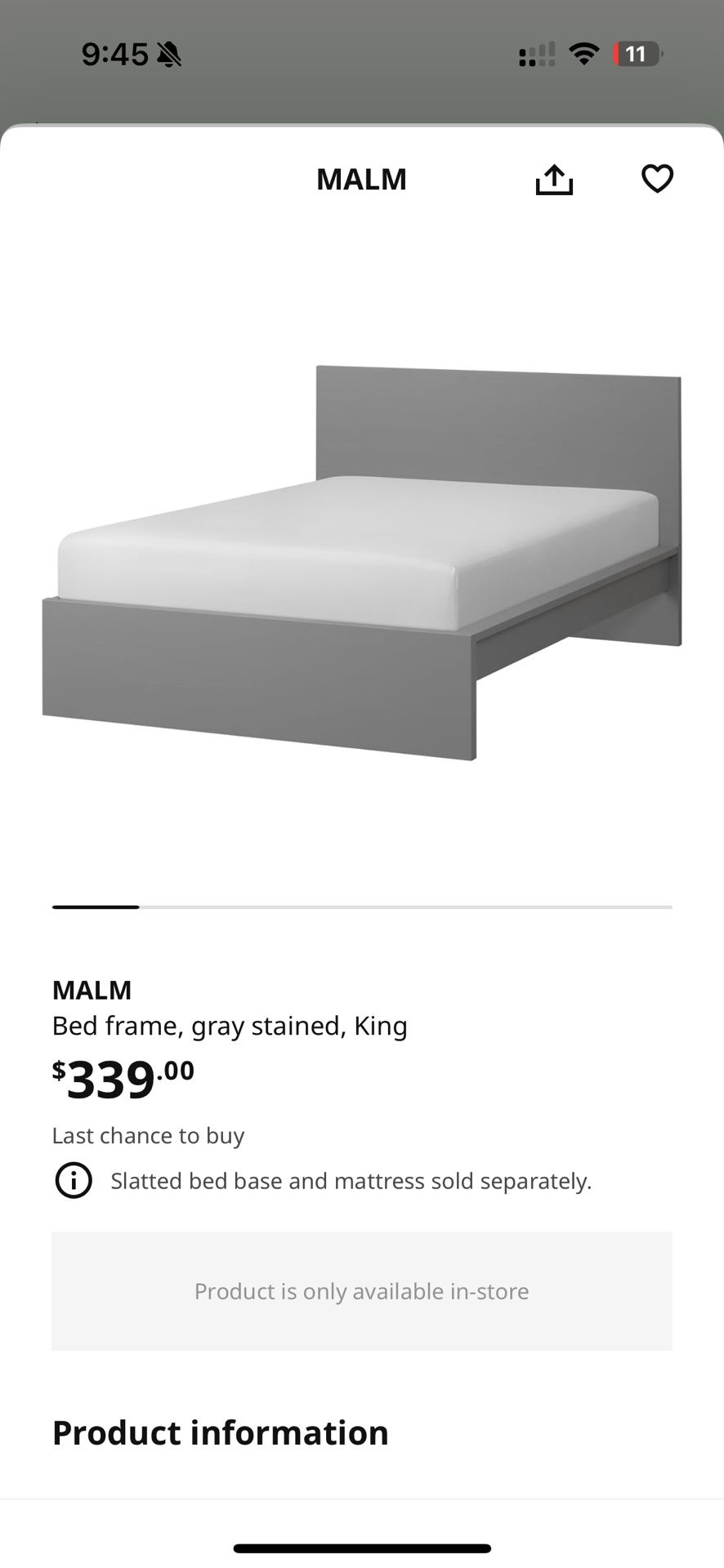 King Size Bed Frame IKEA 