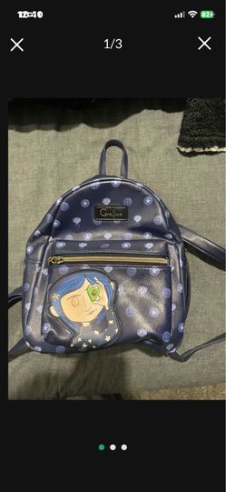 Was $160  Loungefly Coraline Icons Mini Backpack Leather