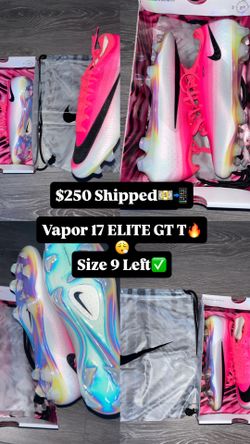 Nike Vapor 17 Elite GT Soccer Cleats Size 9