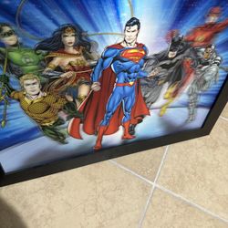 DC Justice League Lenticular Holographic Wall Art By Pop Creations 301/2x221/2