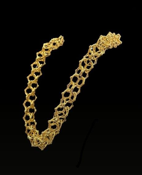 Men's Gold Necklace (French cyclone Link)