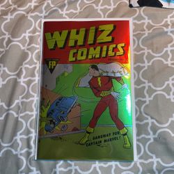  WHIZ COMICS #2 MEGACON FOIL 1ST CAPTAIN MARVEL / SHAZAM  LTD 1k 4/1 IN HAND