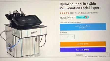 Hydro facial 5 in 1 machine