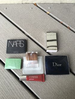 Nars Clinique Dior makeup lot eyeshadow blush and brush