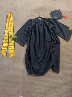CSULB Graduation Cap, Gown & Sash