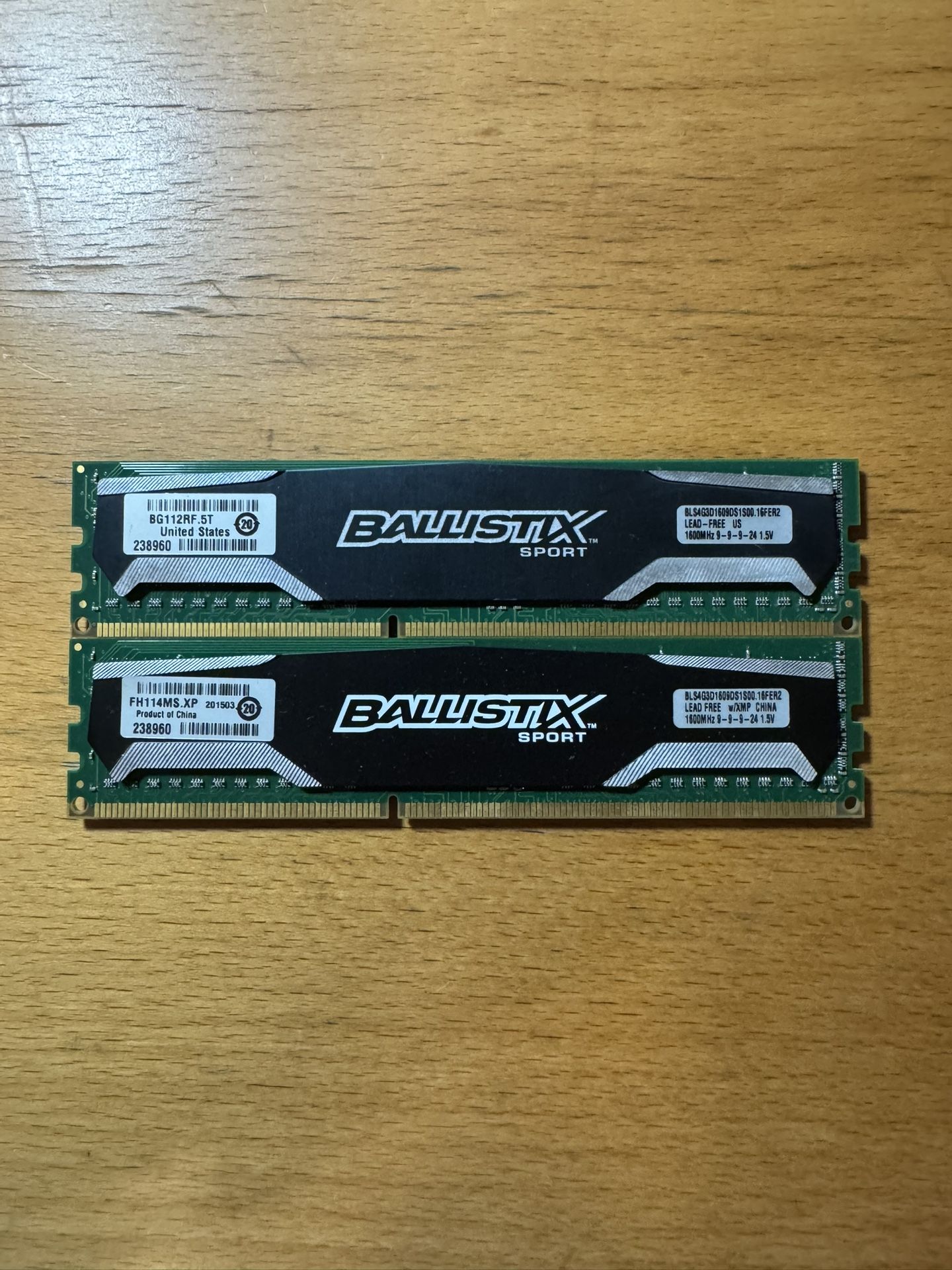 Crucial Ballistix Sport DDR3-1600 8GB