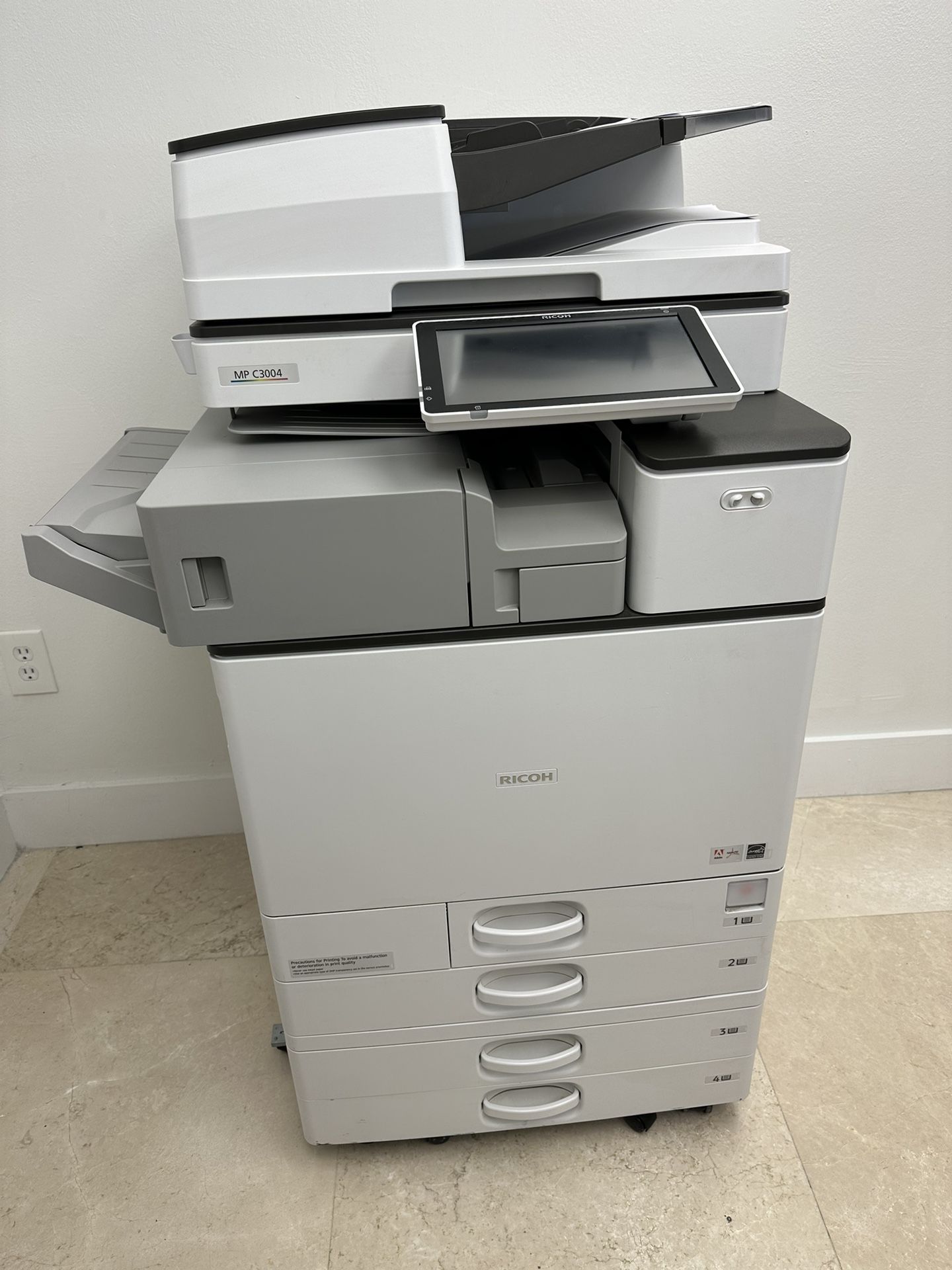 Printer Ricoh Mp C3004 Color Copier Machine Laser
