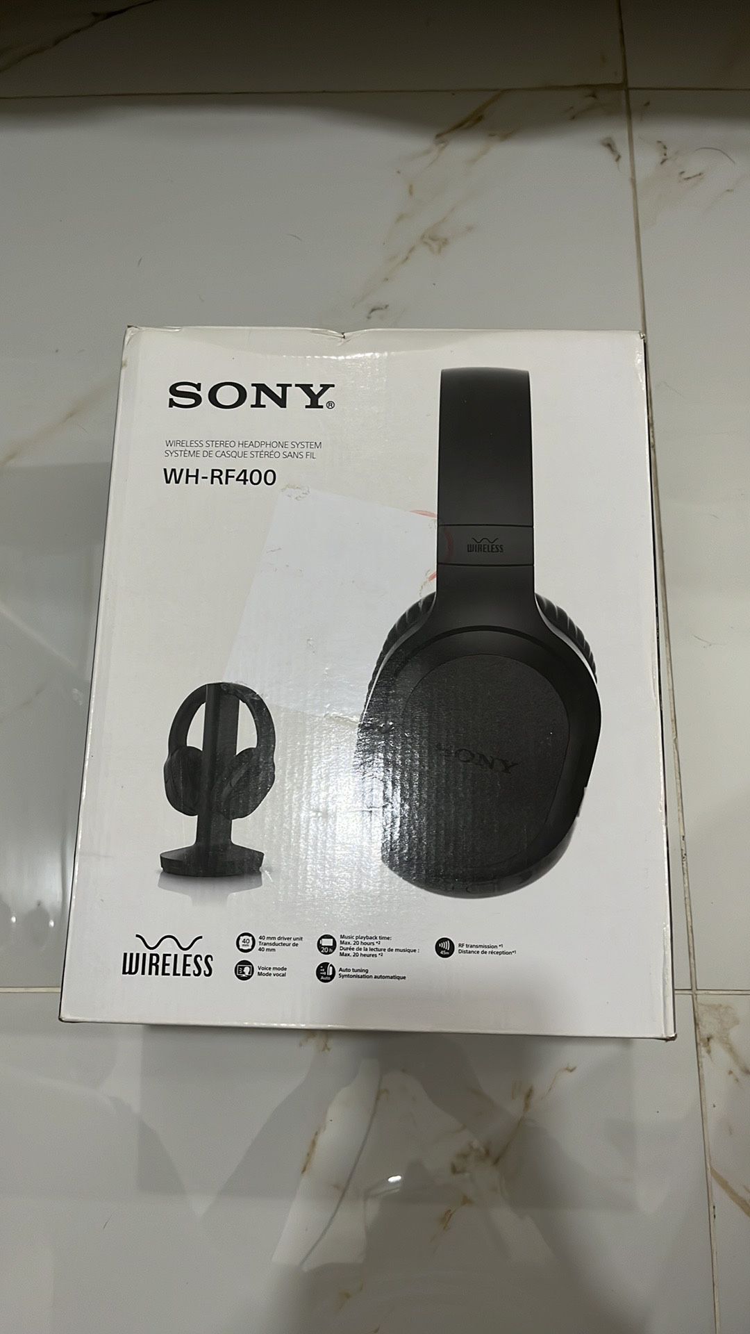 SONY wireless Stereo Headphone System WH-RF400