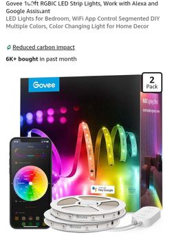 NEW 100FT GOVEE RGBIC LED STRIP LIGHTS