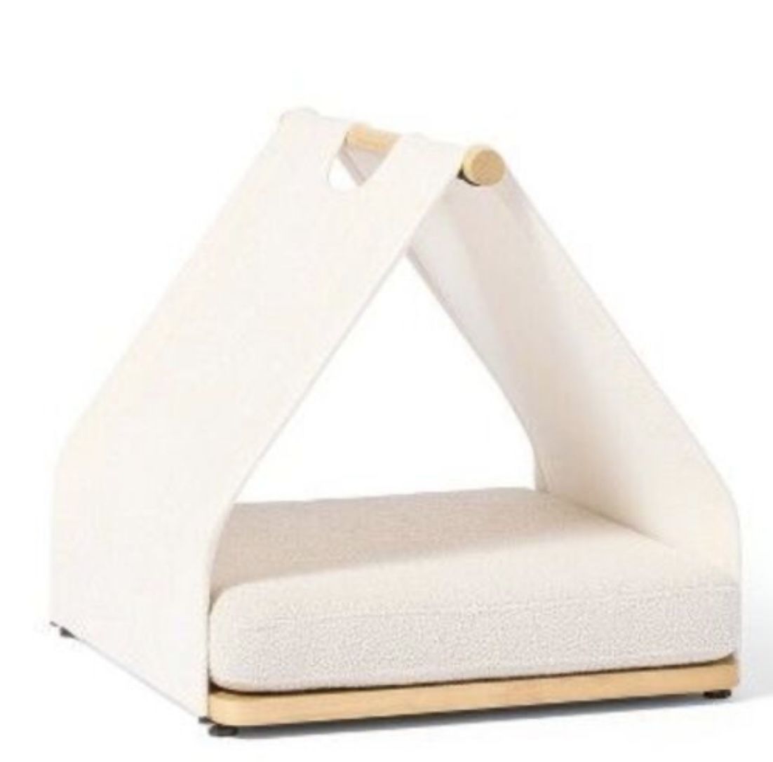 Canvas Cave Tent - The Cuddle Collab with Mapl Cream bed pet for cat or small dog