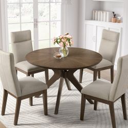 Sophie 48” Round Dining Table and 4 Chairs