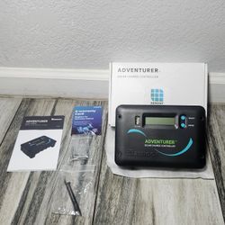 Renogy 30A 12V/24V PWM Solar Charge Controller with LCD Display Flush Mount Design Negative Ground, Compatible with Sealed, Gel, Flooded and Lithium B