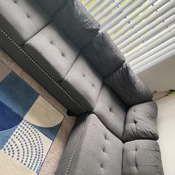 Light grey New L Couch ..Great condition $100