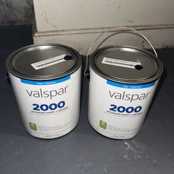 [UNOPENED] 2x Valspar 1 Gal Black Paint - Flat