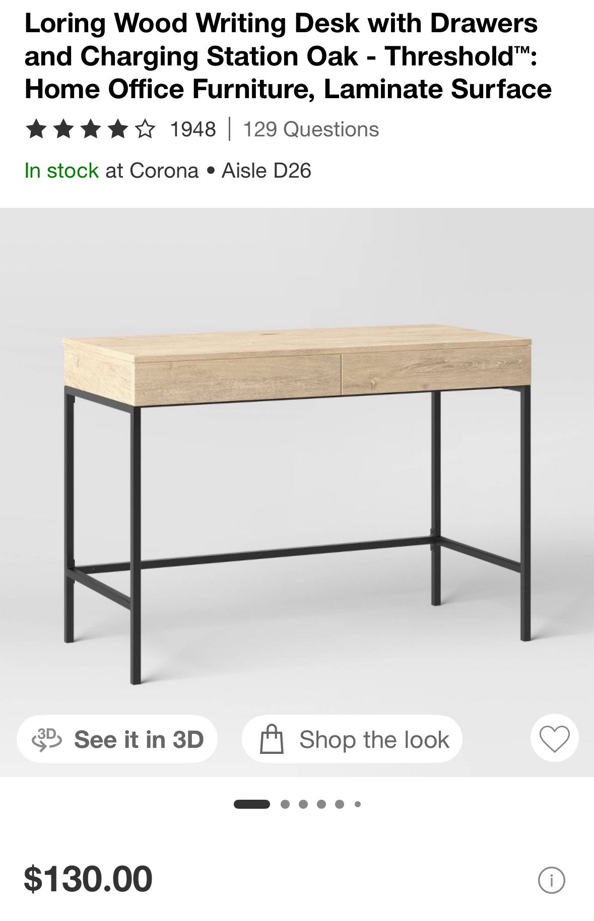 Target Threshold Desk